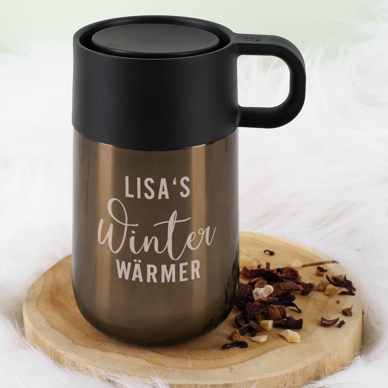 WMF Thermosbecher "Winter Wärmer" in Kupfer mit Name graviert