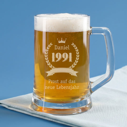 Pilsgläser mit Gravur