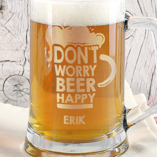 Hochwertiger Bierseidel mit Gravur mit Name nach Wunsch personalisiert