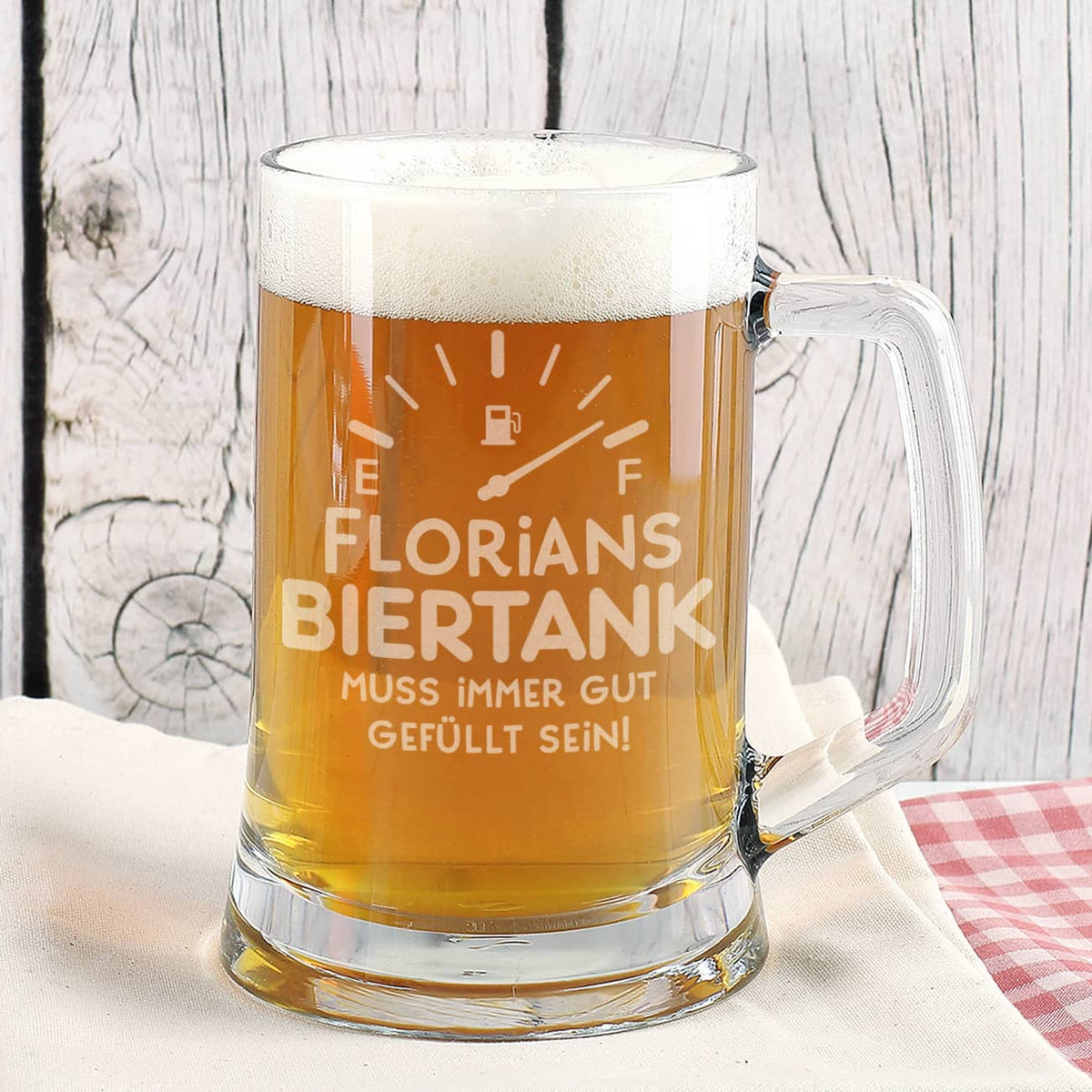 Personalisierte Bierglas