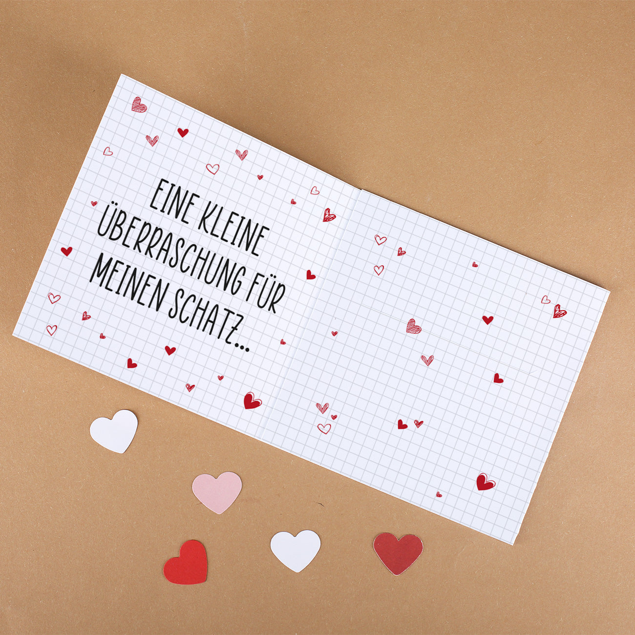 Gutscheinkarte - Scheiß auf Valentinstag ich liebe dich jeden Tag - mit Wunschtext