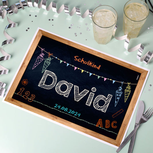 Platzdeckchen mit Name, Wunschtext und Datum Ihrer Wahl
