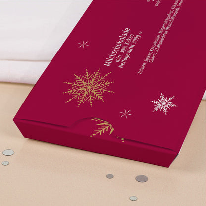 XL Schokolade zu Weihnachten mit Geldumschlag & Wunschtext personalisiert | Geld Geschenk fürs Fest