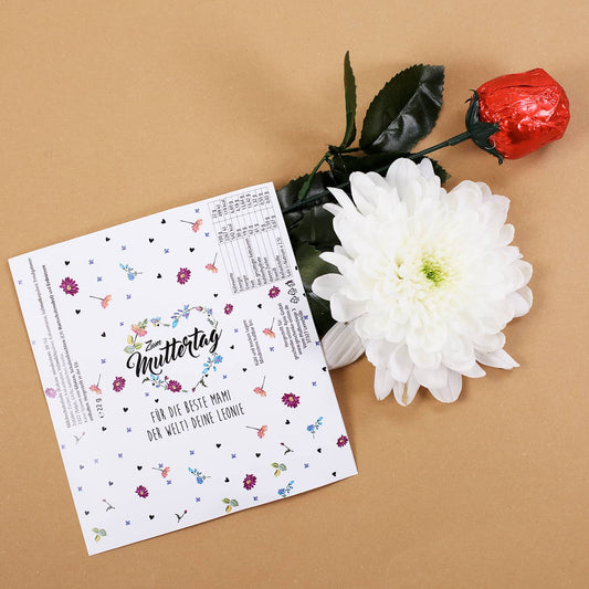 Personalisiertes Etikett zum Muttertag