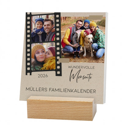 Foto-Tischkalender in Kraftpapier-Optik