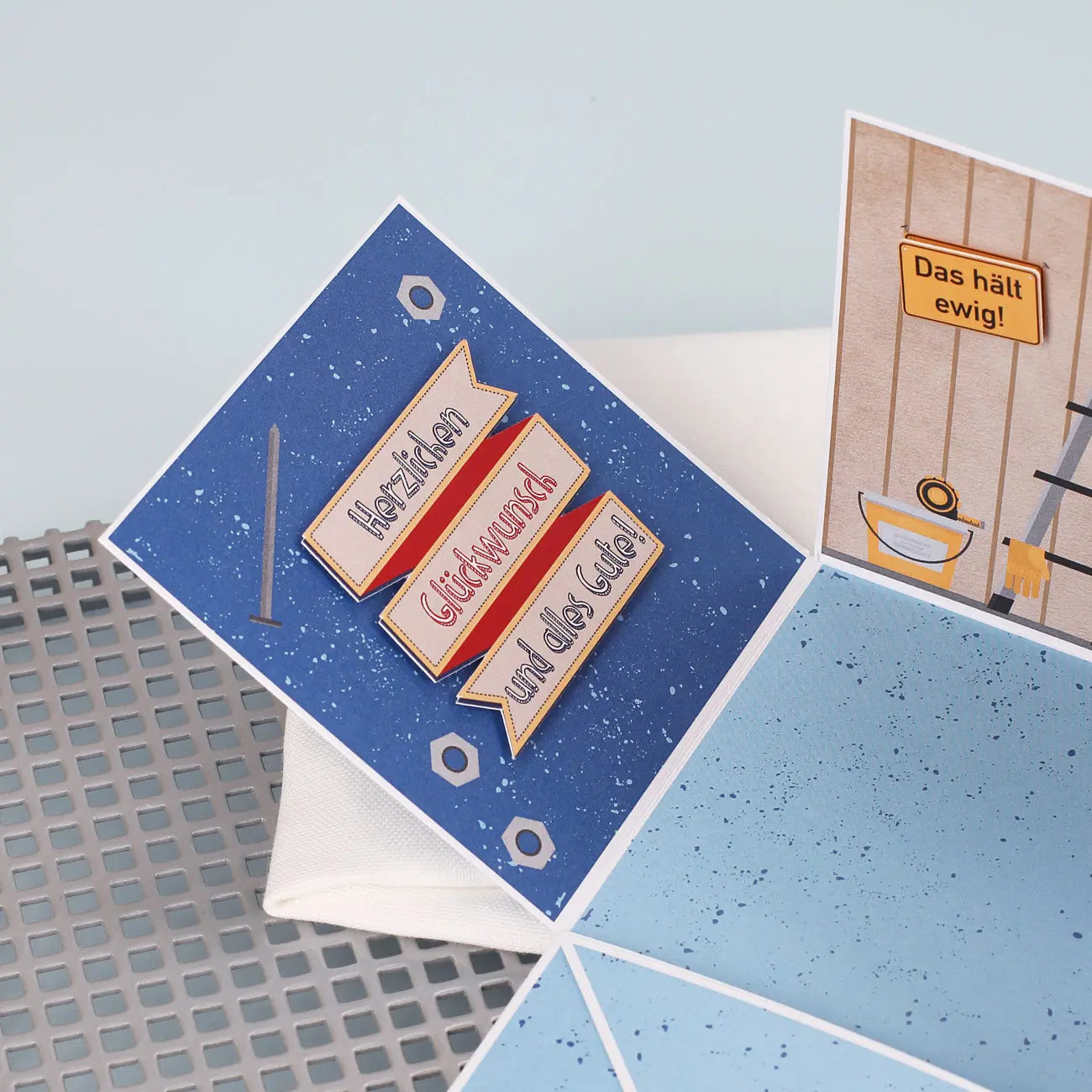 Grüße in der Explosionsbox