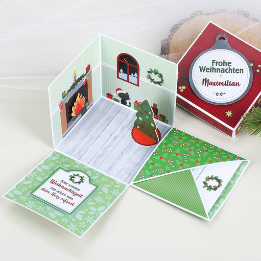 Geschenkbox zu Weihnachten - Verpackung für Geld und Gutscheine