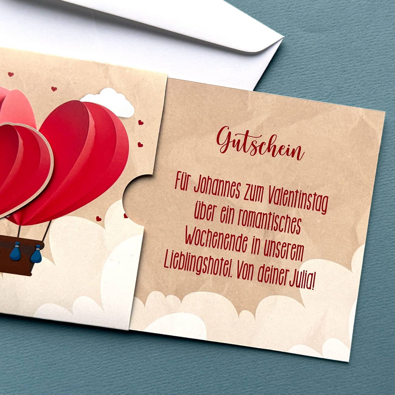 Gutschein-Ziehkarte zum Valentinstag