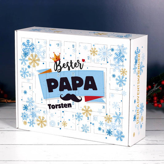 Bester Papa - Adventskalender mit Name DIY