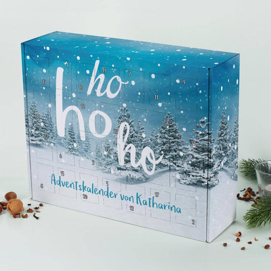 Ho ho ho! - Adventskalender zum selber füllen mit Ihrem Wunschtext