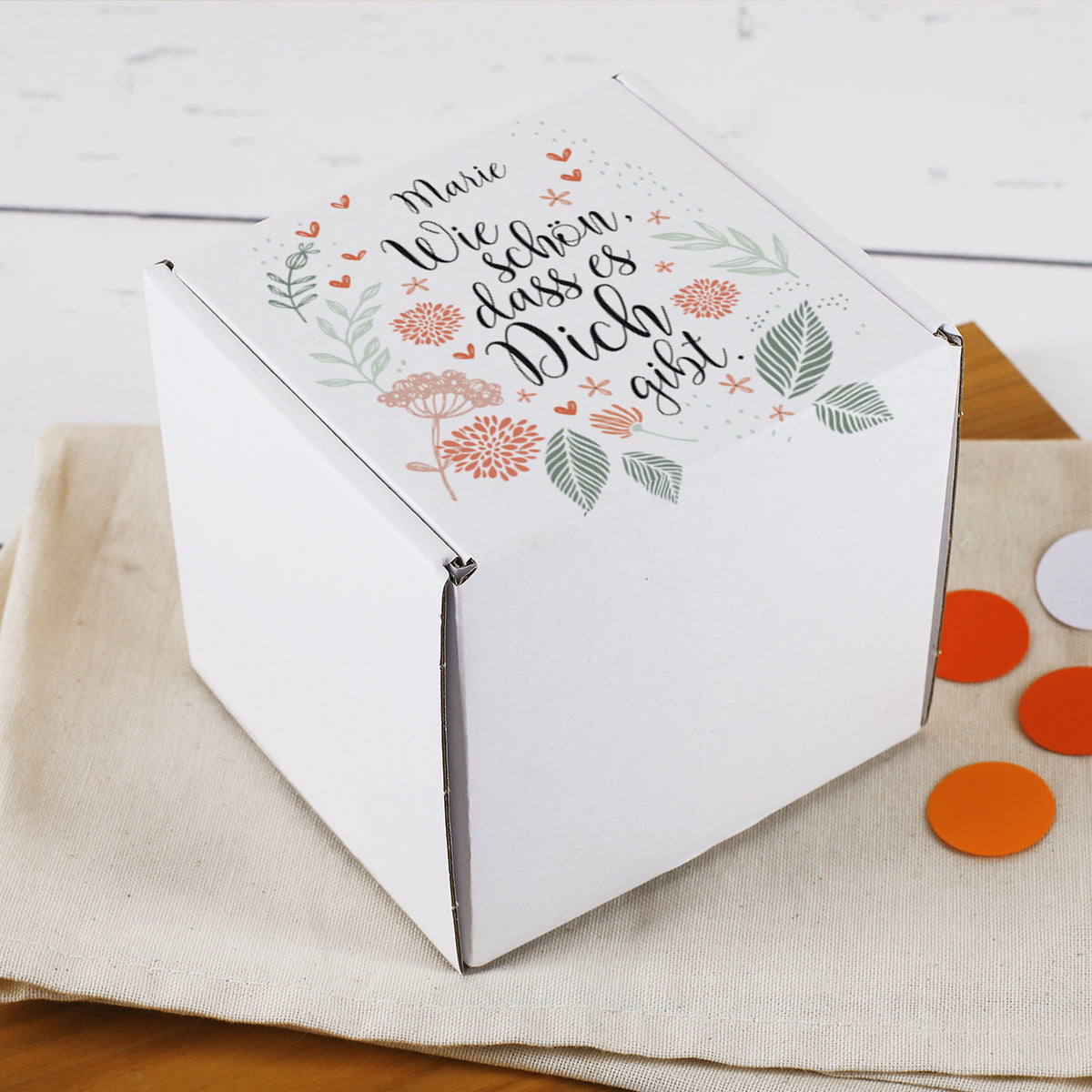 Personalisierte Geschenkbox mit Name