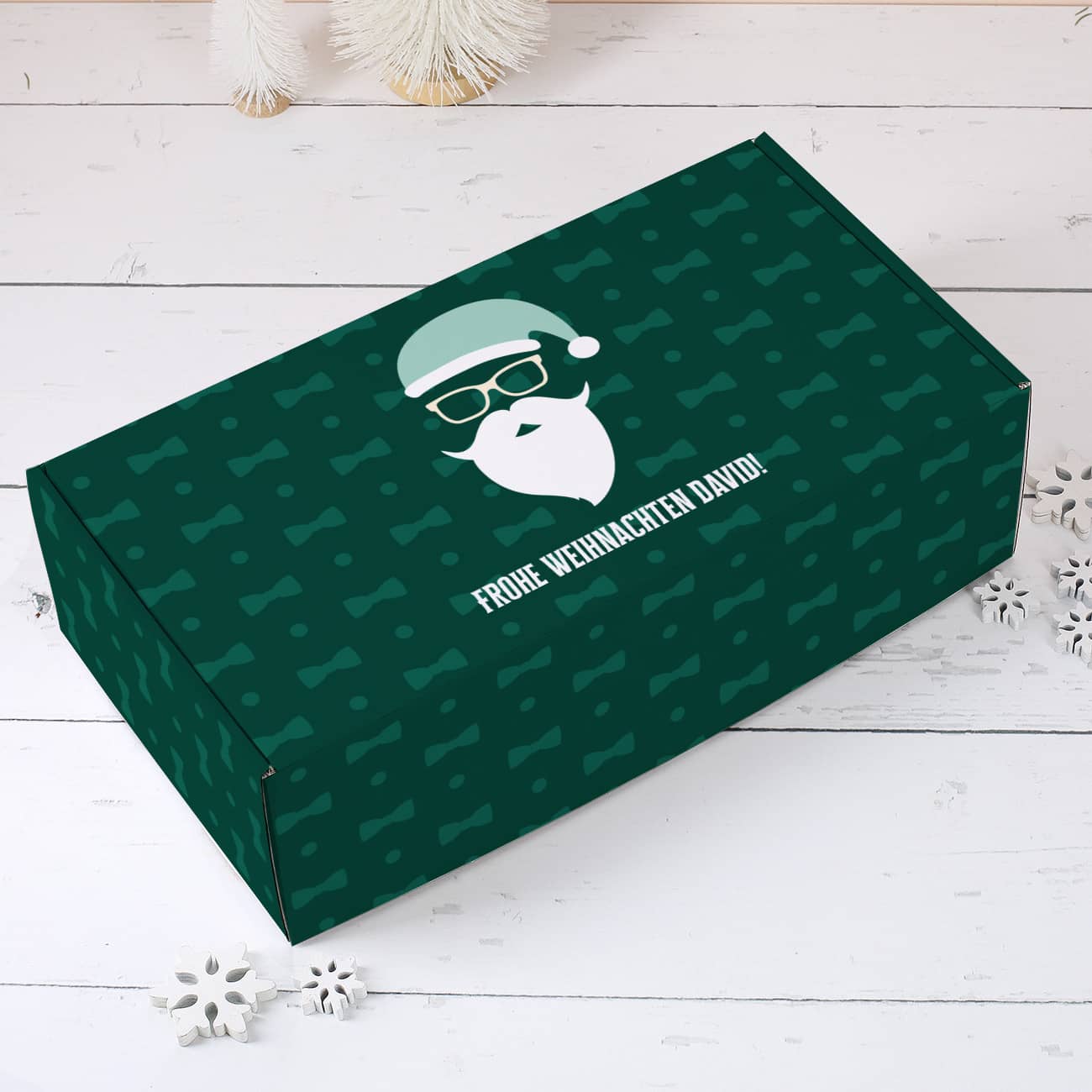 Geschenkverpackung zu Weihnachten