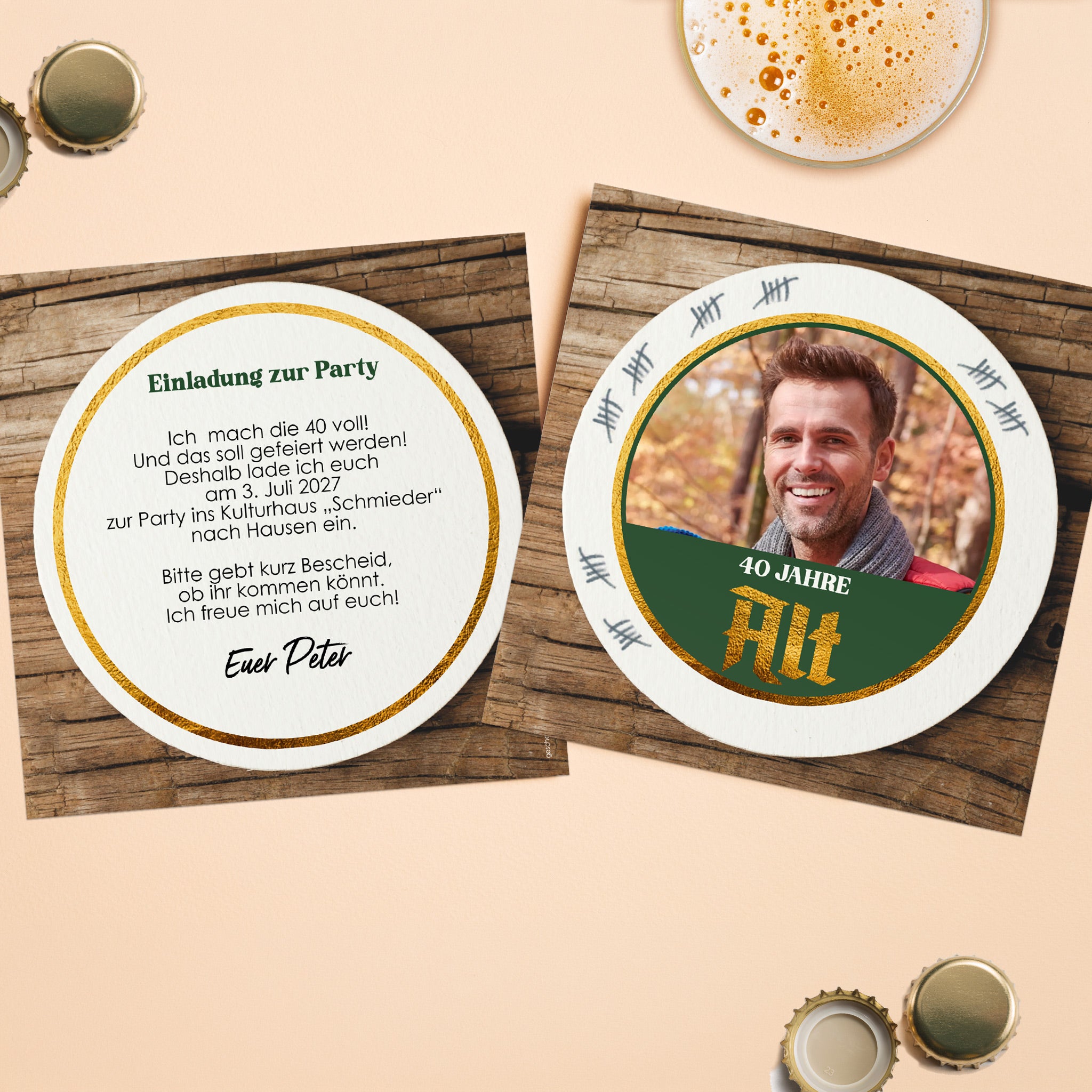Personalisierte Einladungskarte Zum Geburtstag Als Bierdeckel Mit Foto personalisierte-einladungskarte-zum-geburtstag-als-bierdeckel-mit-foto