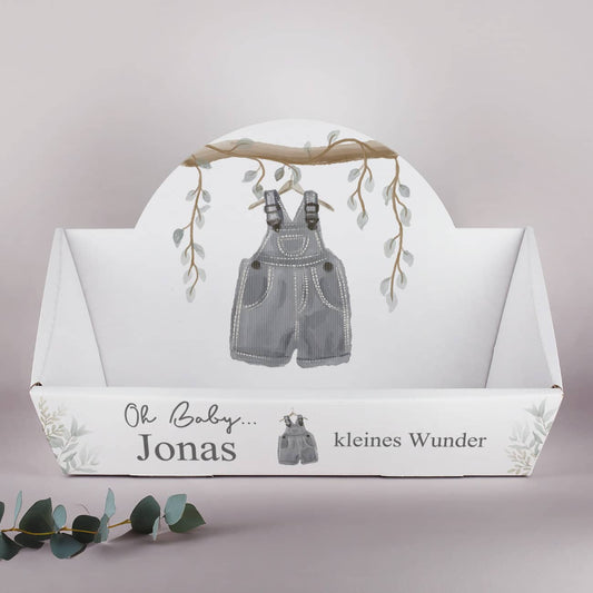 Geschenkkorb zur Geburt mit Personalisierung