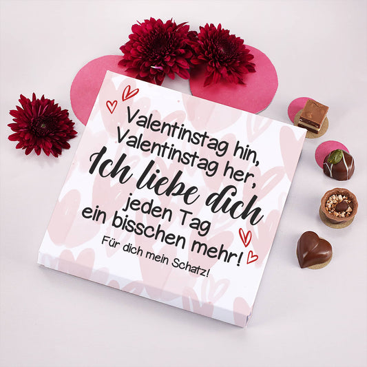 Personalisierte Lindt Pralinen zum Valentinstag