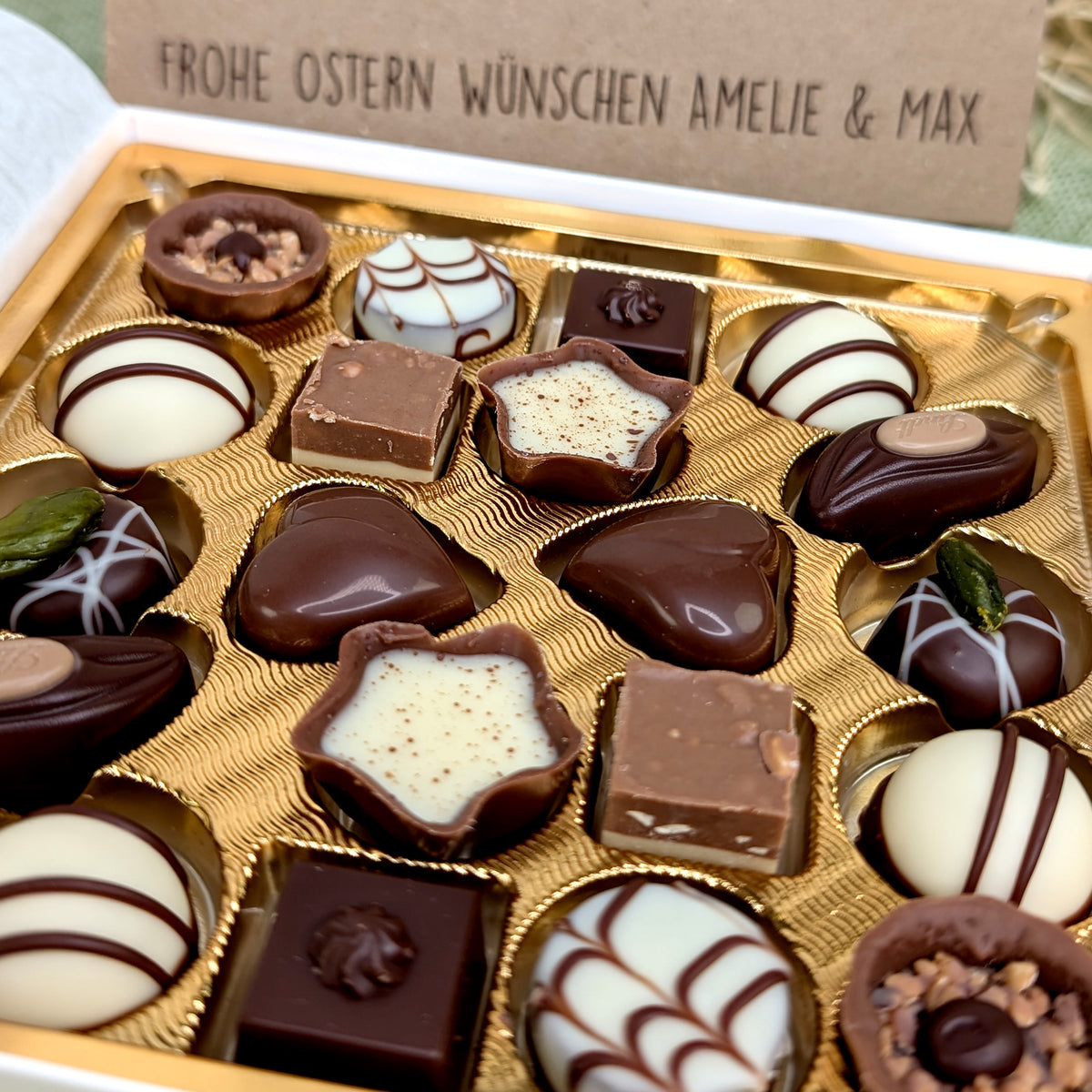 Lindt-Pralinen in niedlicher Hasen-Banderole – geschenke-online.de