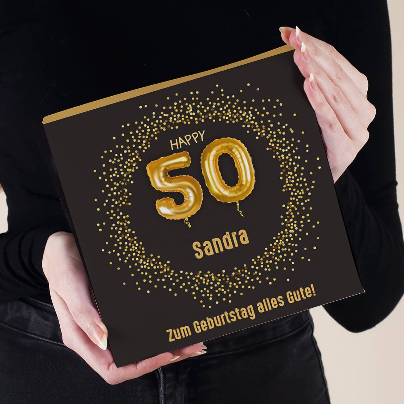 Alkoholfreie Lindt Pralinen zum 50. Geburtstag