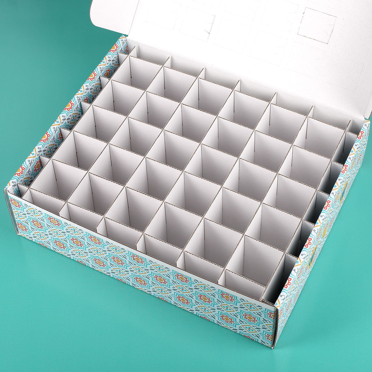 Innenansicht des DIY Kalender zum Ramadan zum selbst Befüllen mit 30 Fächern