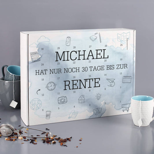 Bedruckter Kalender zur Rente