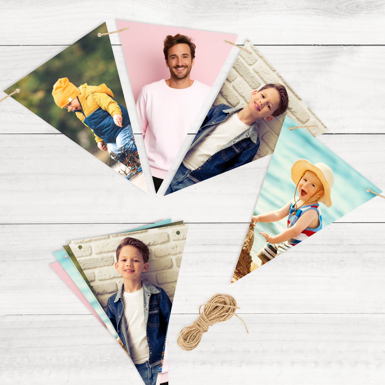 Individuelle Wimpelkette Fotogirlande Mit 20 Wimpeln Individuell individuelle-wimpelkette-fotogirlande-mit-20-wimpeln-individuell