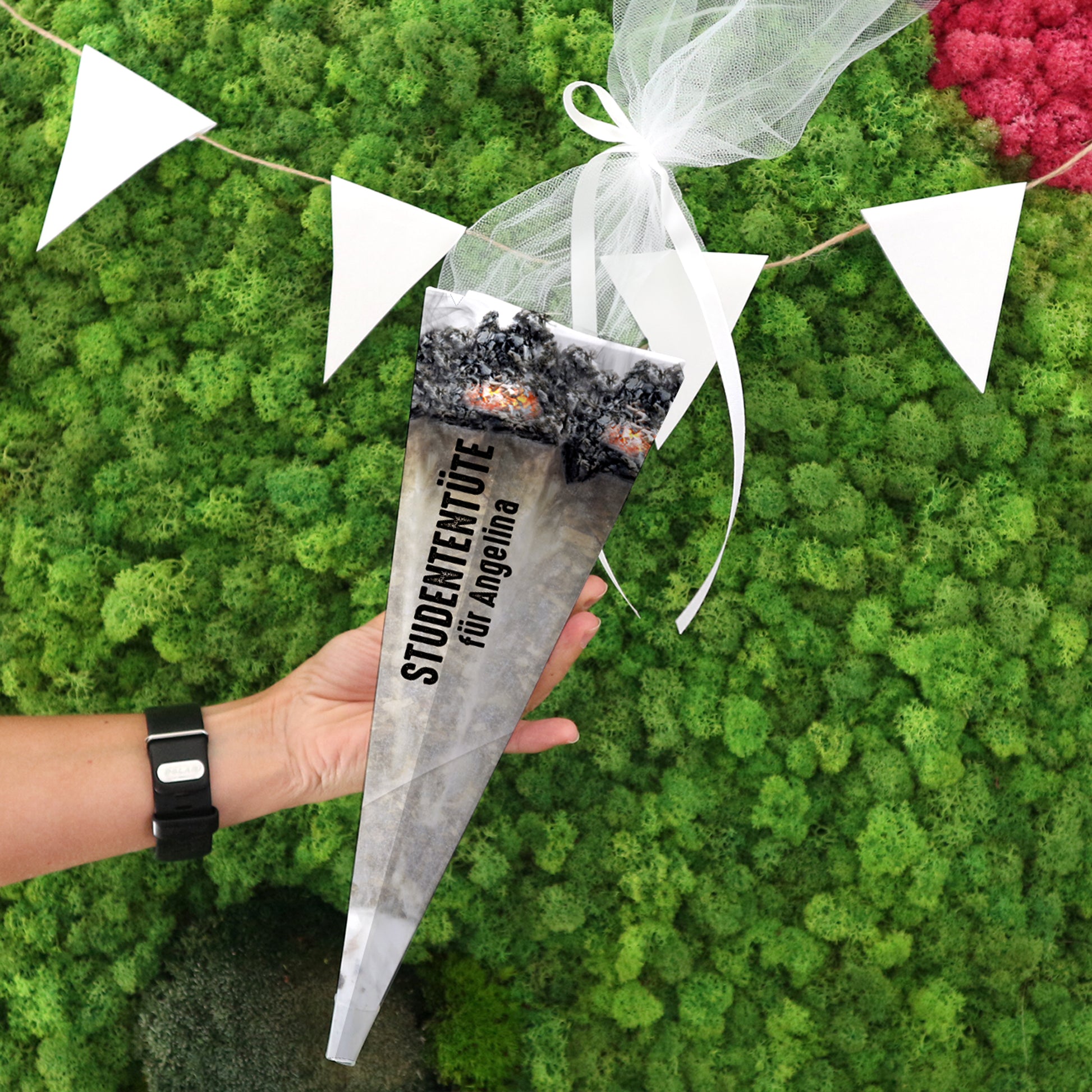 Kleine Studententüte mit Personalisierung, in Joint-Optik