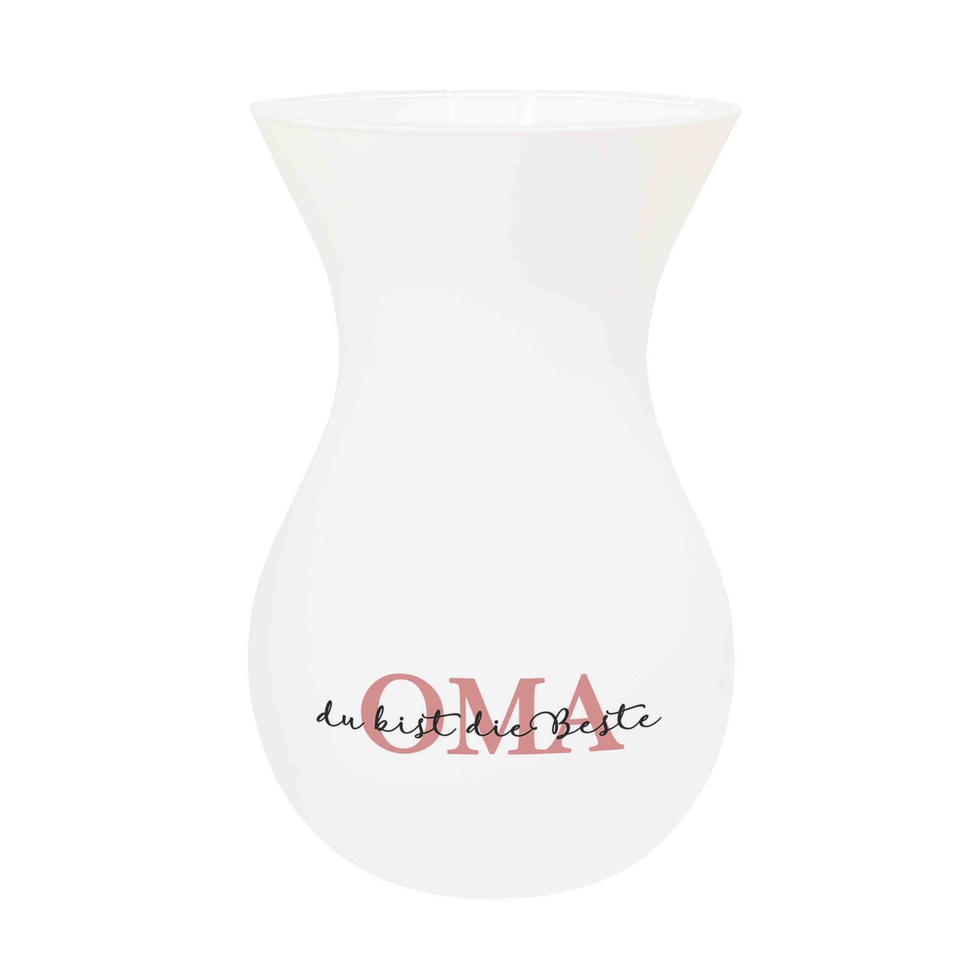 Freigestelltes Bild der Vase in Weiß