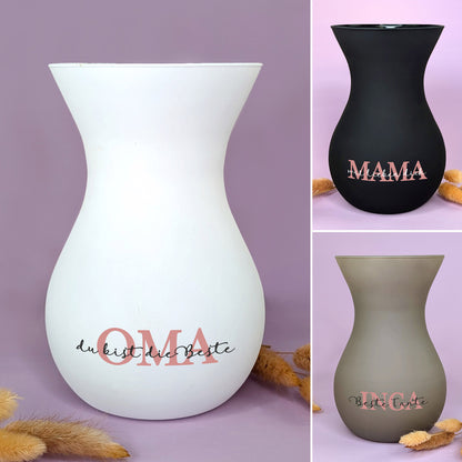 Personalisierbare Ritzenhoff Vase zum Muttertag mit Wunschtext | 3 Farben zur Auswahl