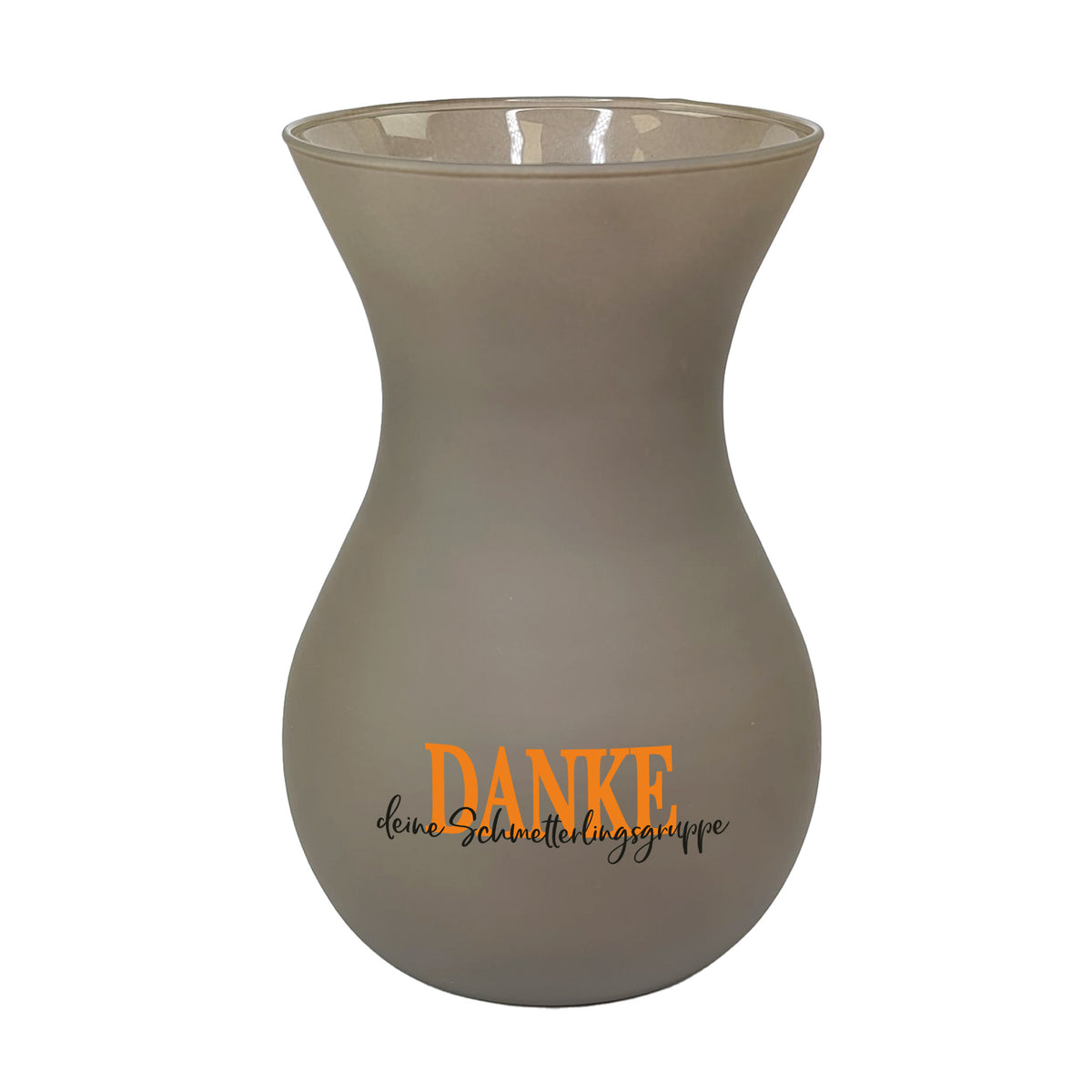 Braune Blumenvase von Ritzenhoff für Dankegeschenke im Kindergarten