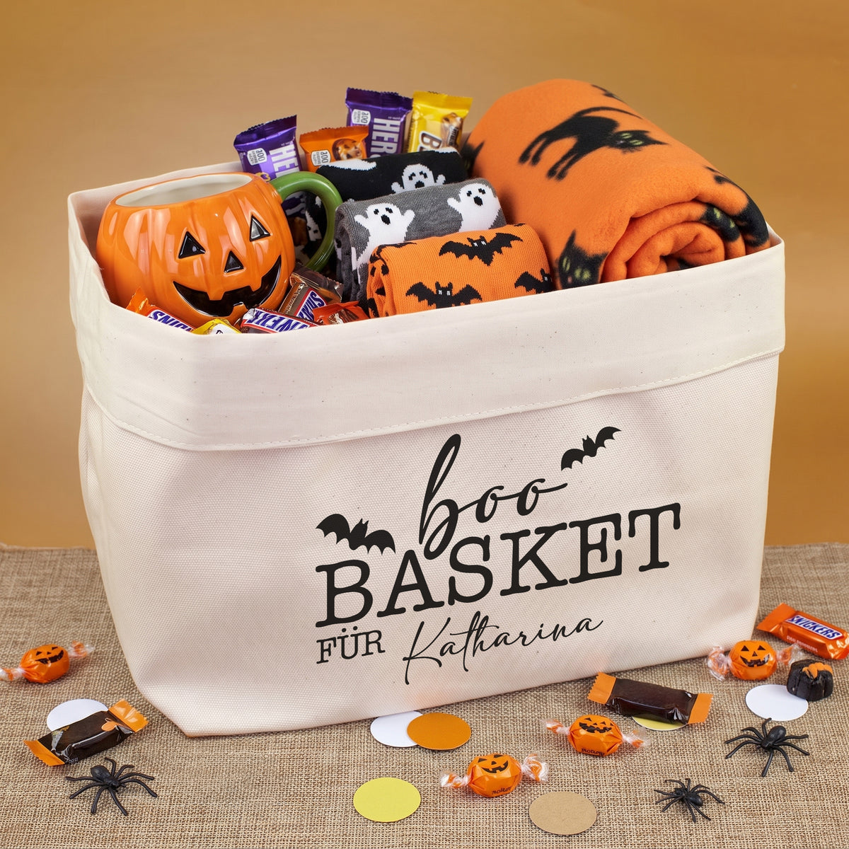 Halloween Korb personalisiert mit Name