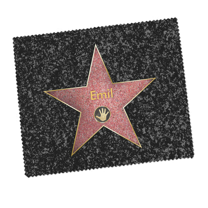 Brillenputztuch Walk of Fame mit Wunschnamen