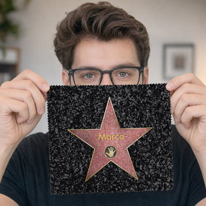 Brillenputztuch Walk of Fame mit Wunschnamen