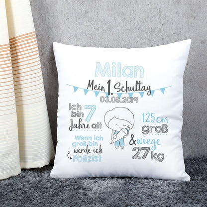 Kissen zur Einschulung für Jungen
