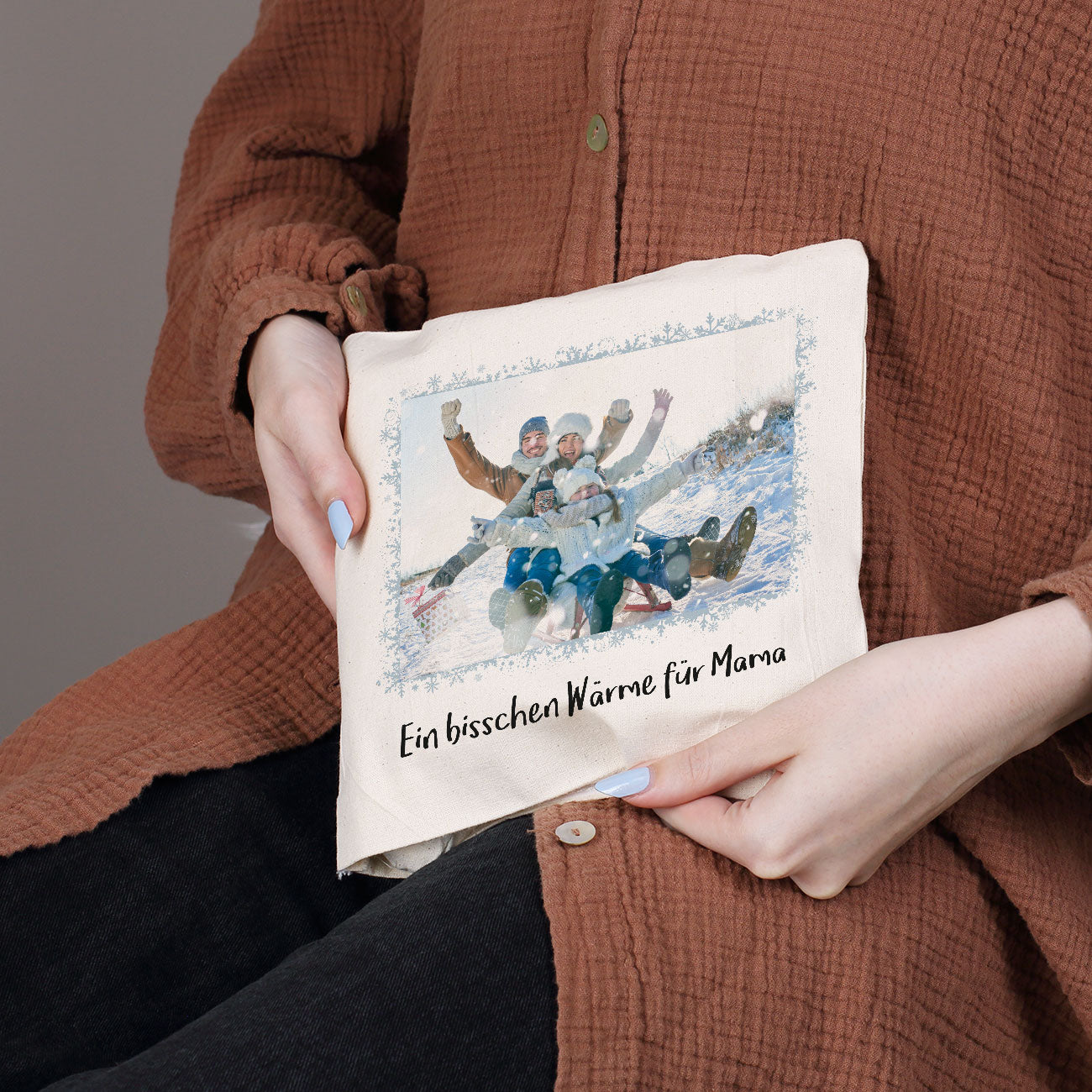 Persönliches Kirschkernkissen mit Ihrem Foto bedruckt