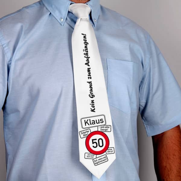 Krawatte zum Geburtstag