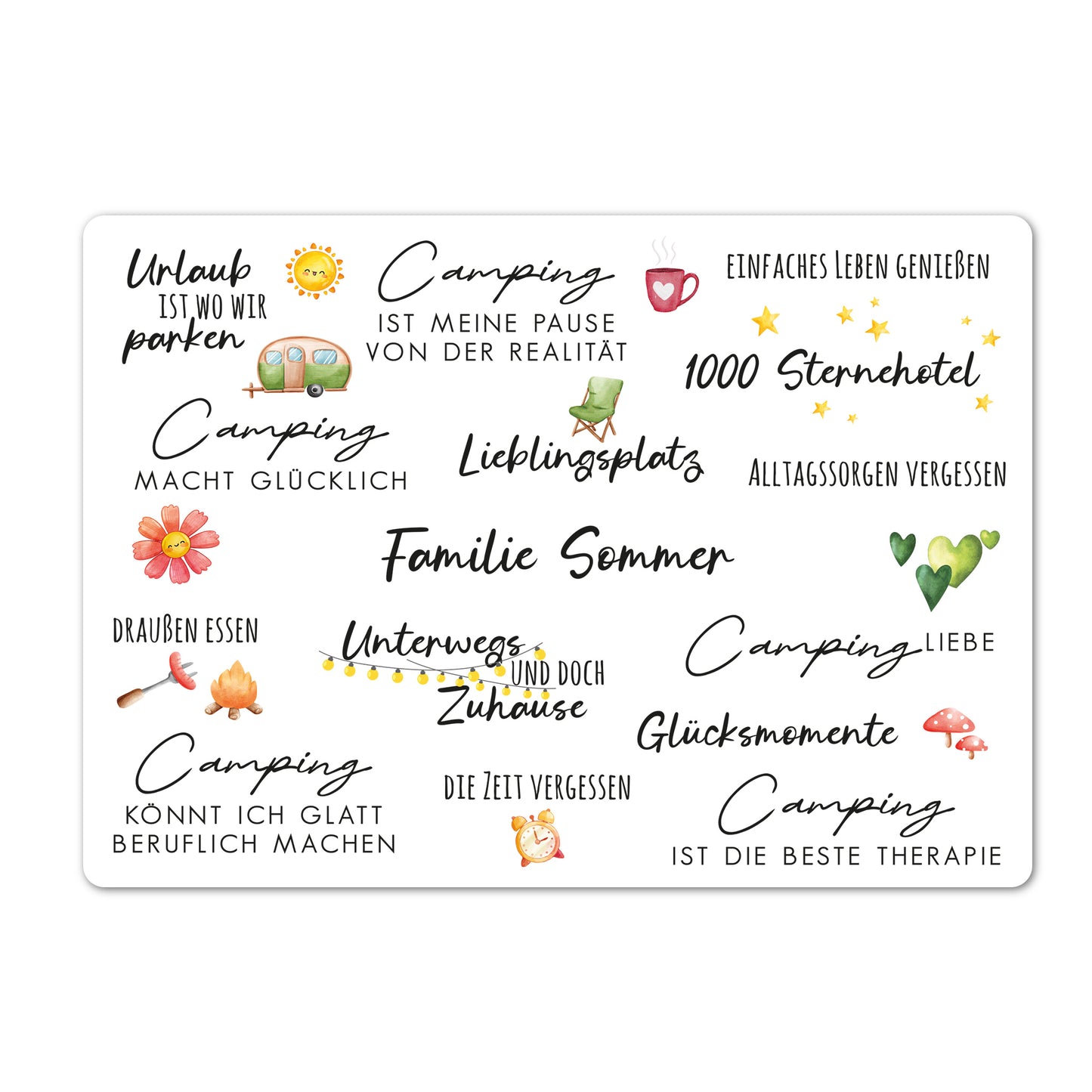 Personalisierte XXL Kuscheldecke mit Wunschtext für den Urlaub | Sherpadecke 150x200cm