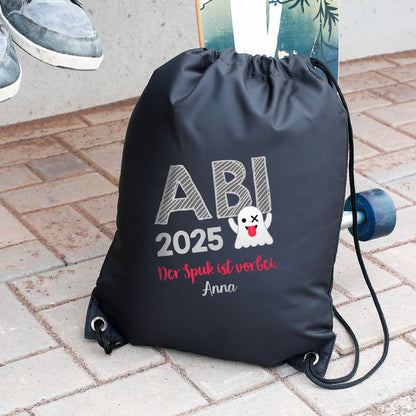 Turnbeutel mit lustigem Emoticon Geist und einem Namen Ihrer Wahl