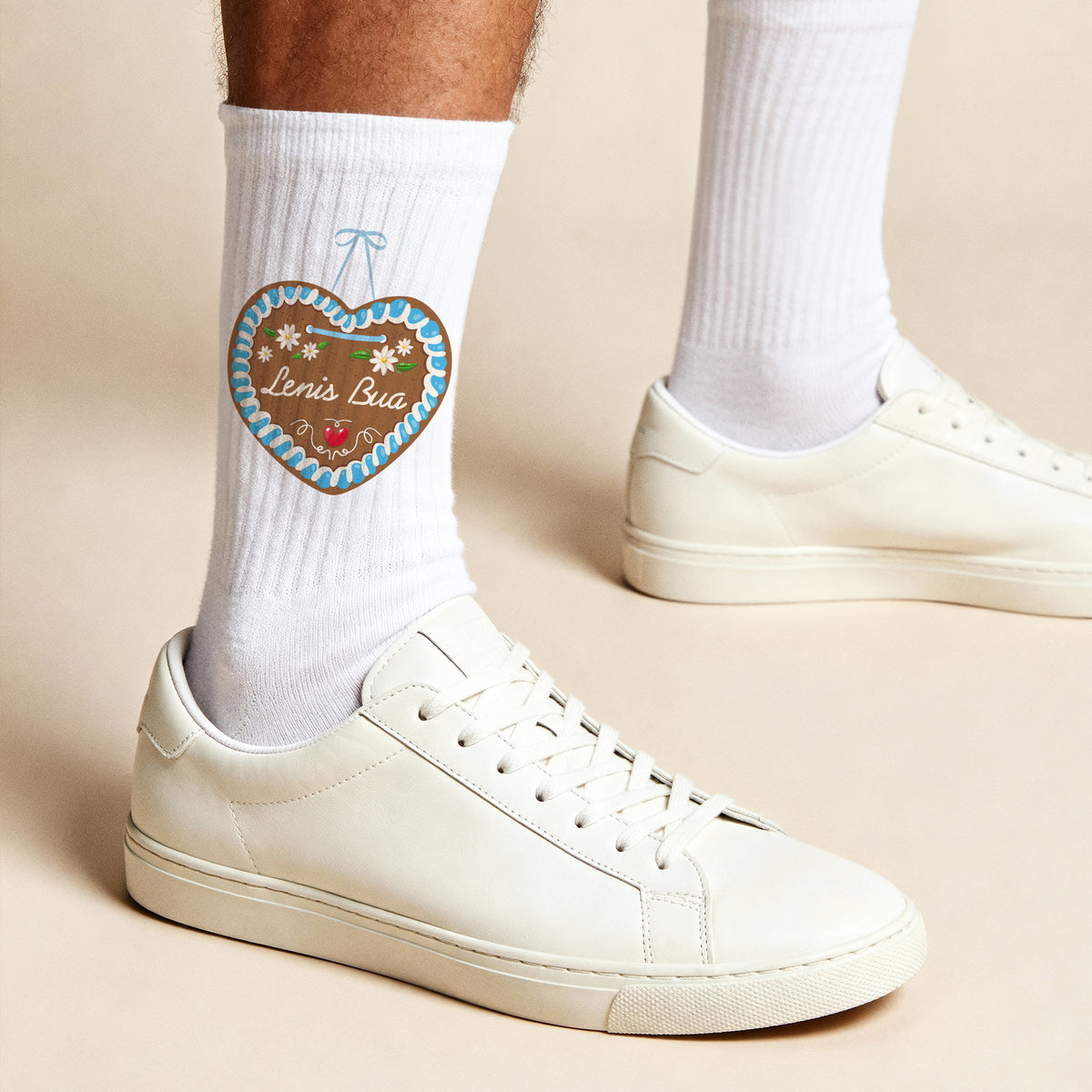 Socken mit Lebkuchenherz & Name personalisiert | Volksfest Socken als  Geschenk für Frauen & Männer