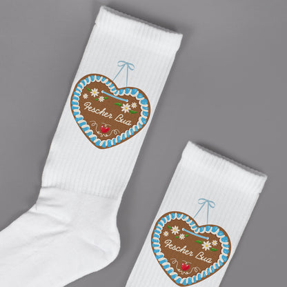 Socken mit Lebkuchenherz & Name personalisiert | Volksfest Socken als  Geschenk für Frauen & Männer