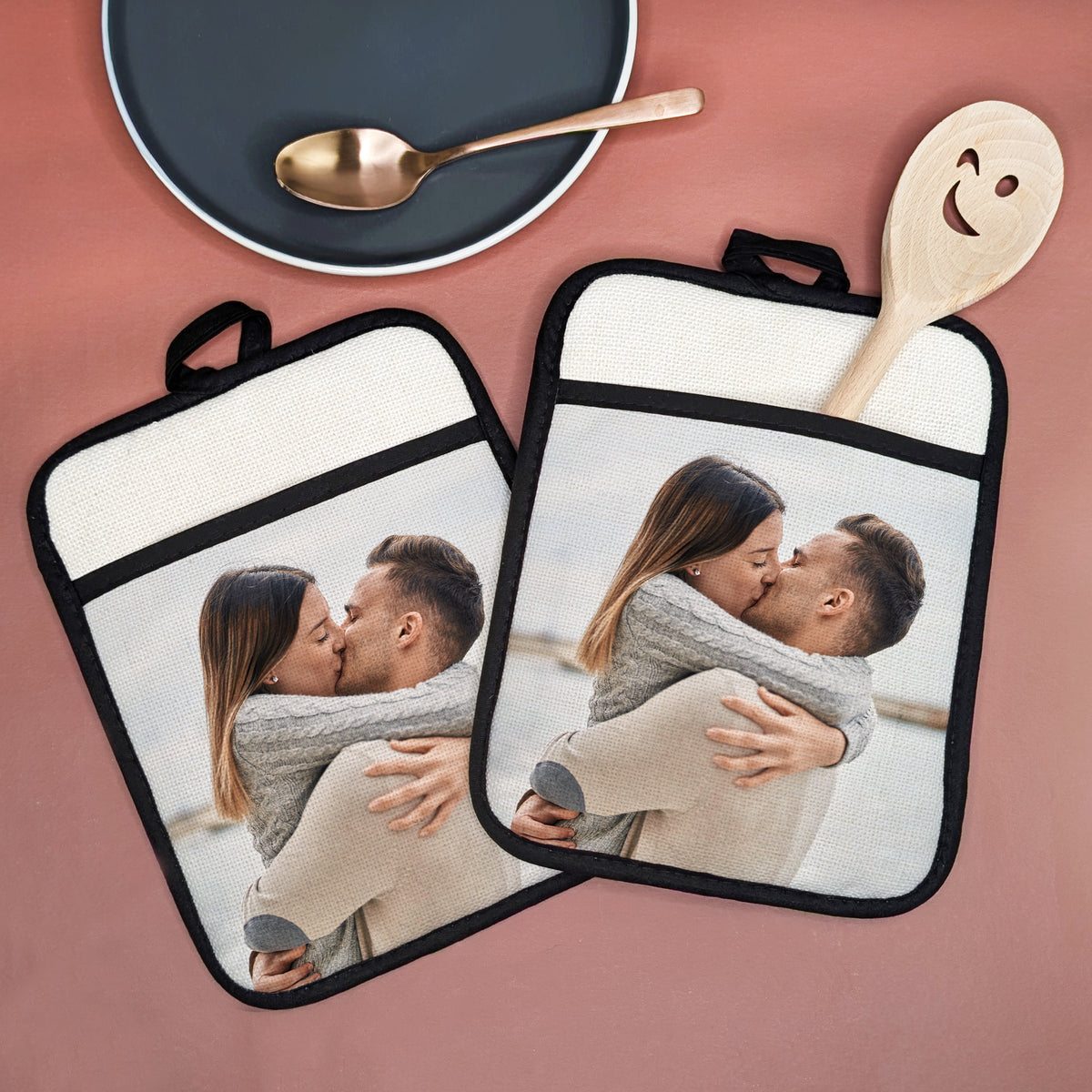 2er Set Topflappen mit eigenem Foto