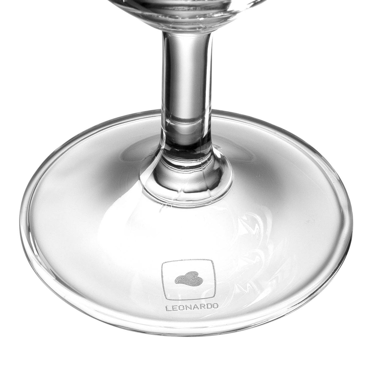 Fuß des Leonardo Bierglases aus transparentem Teqton-Qualitätsglas
