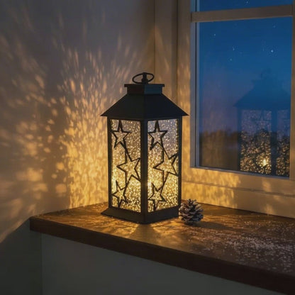 Kamerafahrt auf LED Laterne