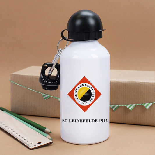 Trinkflasche mit SC Leinefelde Logo und Wunschzeile