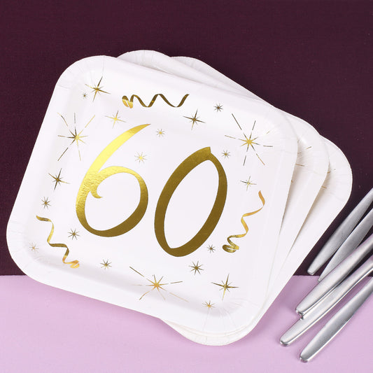 Pappteller zum 60. Geburtstag