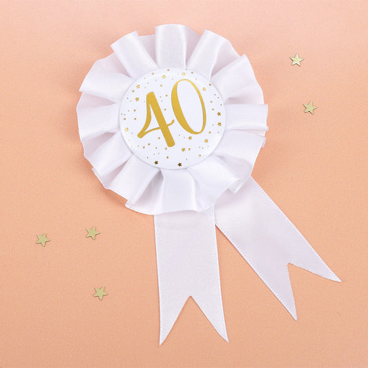 Geburtstags-Rosette zum 40.