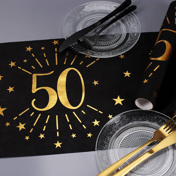 Tischläufer aus Vlies zum 50. Geburtstag