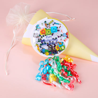 Verpackungsdekoration zum Schulanfang