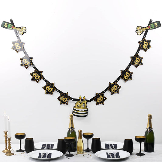 Geburtstagsgirlande Star zum 60.