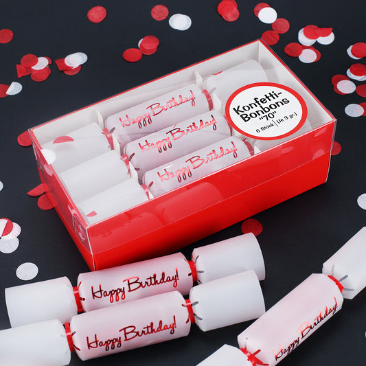 Konfetti-Bonbons zum 70. Geburtstag