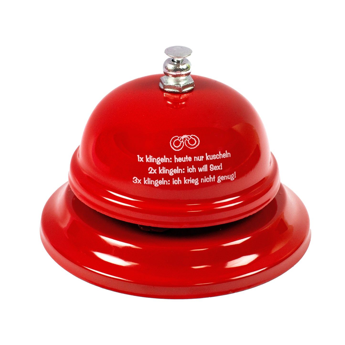 Rote Sex-Klingel als Spaßartikel für Erwachsene, Geschenkidee für Hochzeit oder Geburtstag