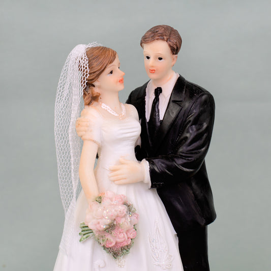 Brautpaar in Umarmung | Hochzeit Figur 16 cm